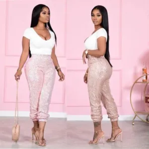 Sequins Bling Jogger Pants