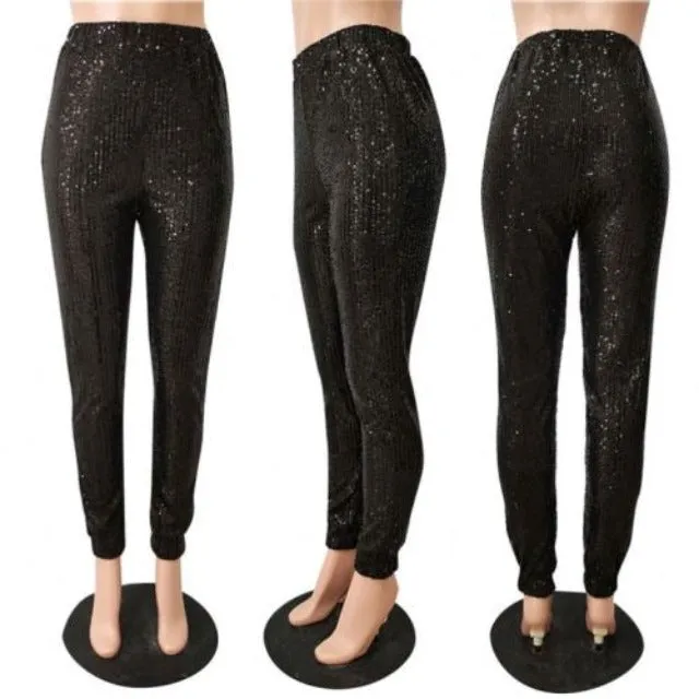 Sequins Bling Jogger Pants