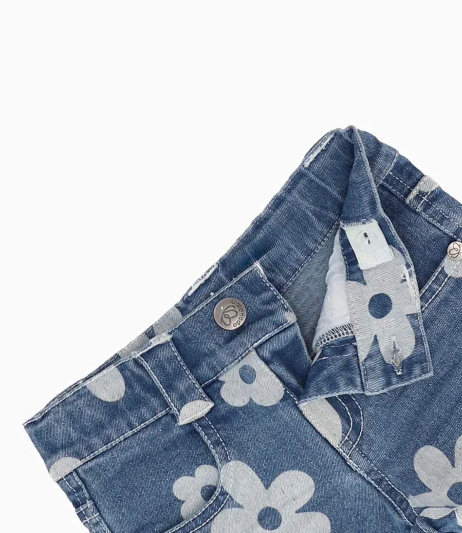 Short bebé con flores