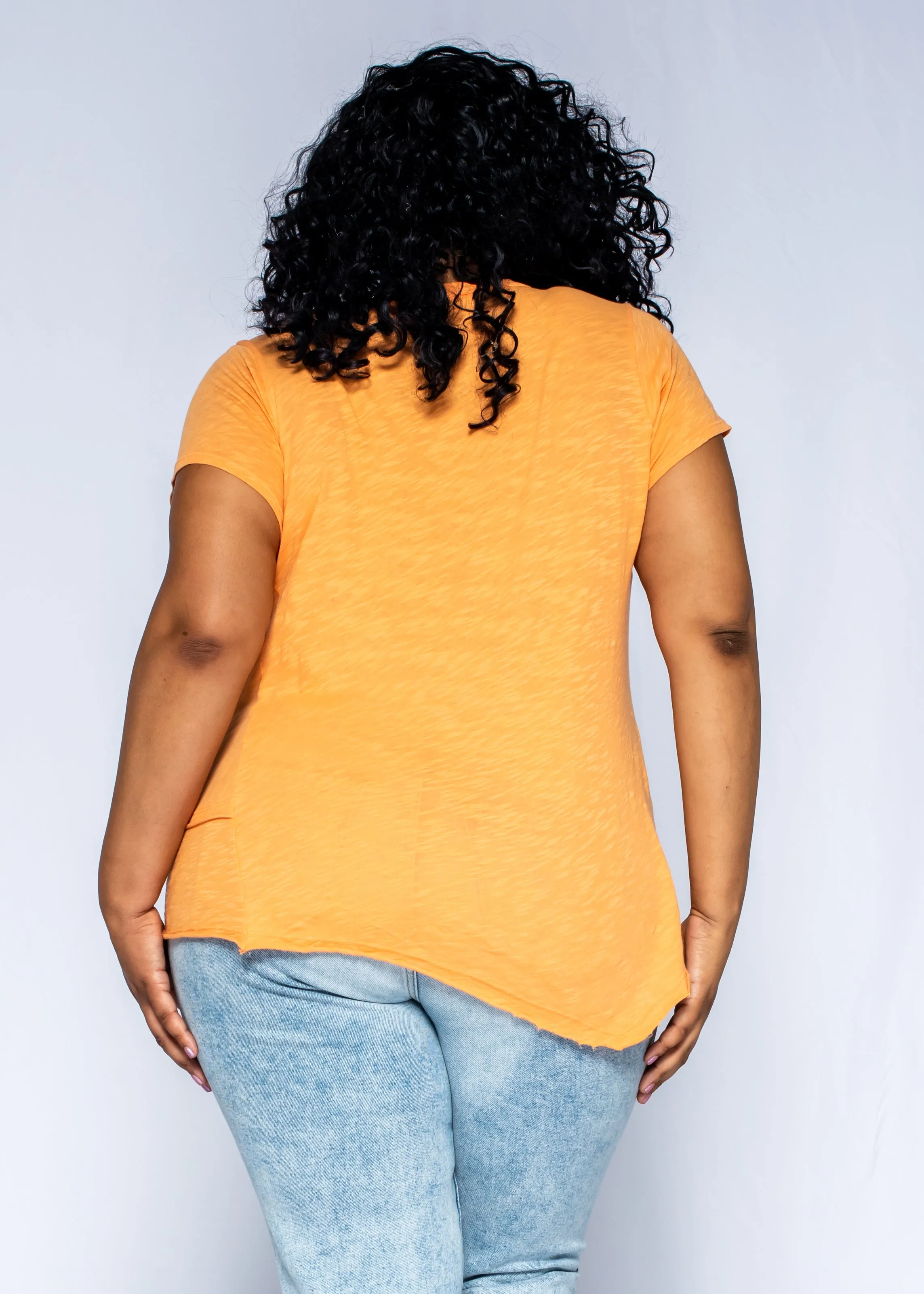 Short Sleeve EZ Crossover Hem Top