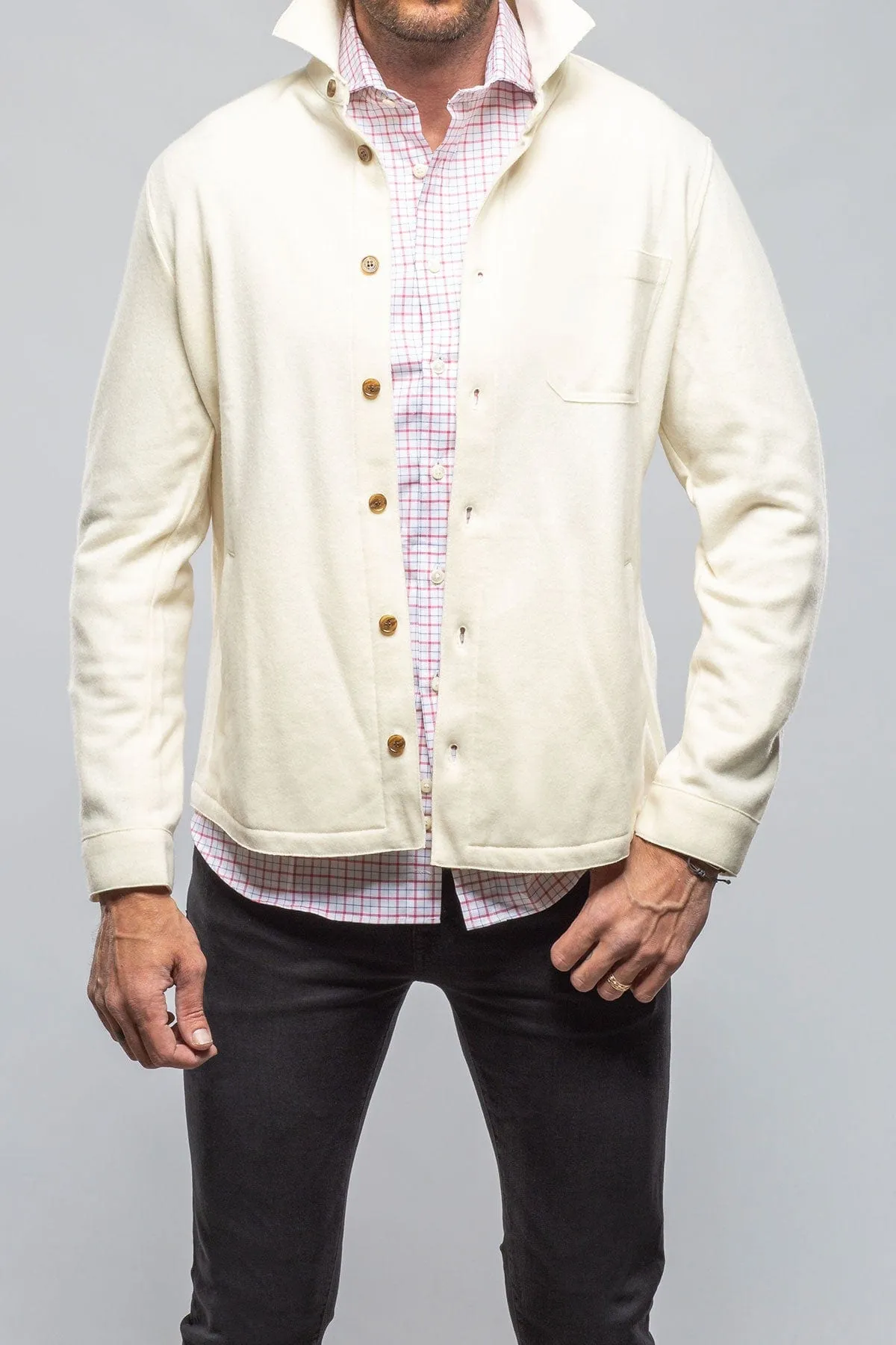 Sooter Cashmere Shirt in White