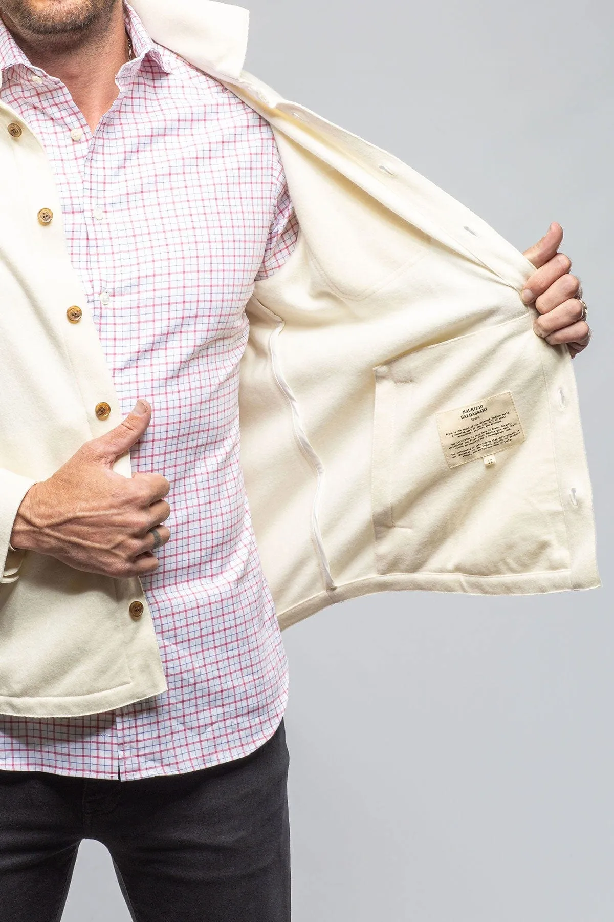 Sooter Cashmere Shirt in White