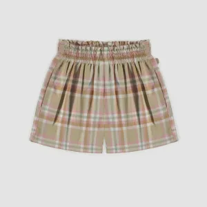 Souris Mini - Checkered Skirt - Sage/Pink