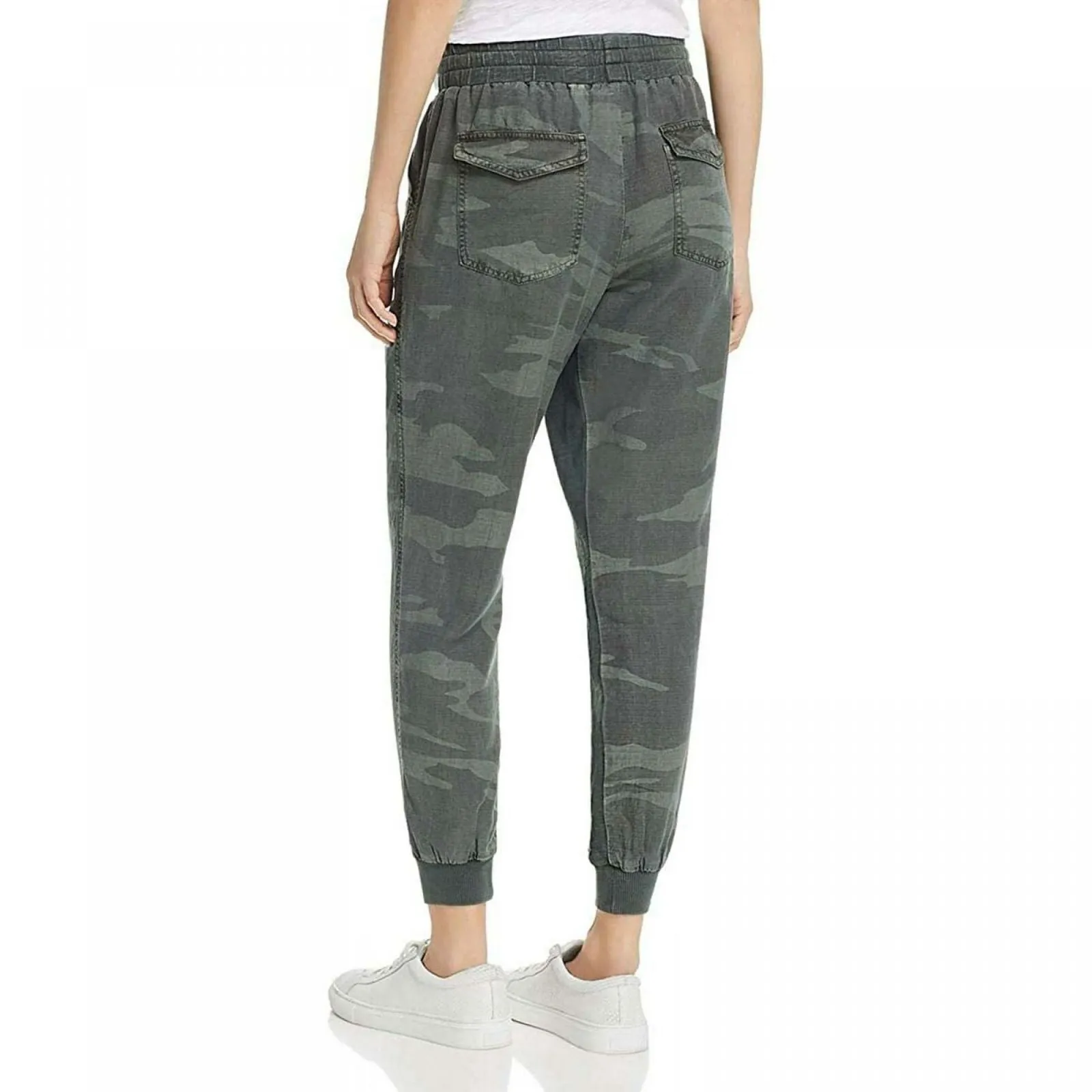 Splendid Women's Knit Trim Woven Boardwalk Jogger Pants