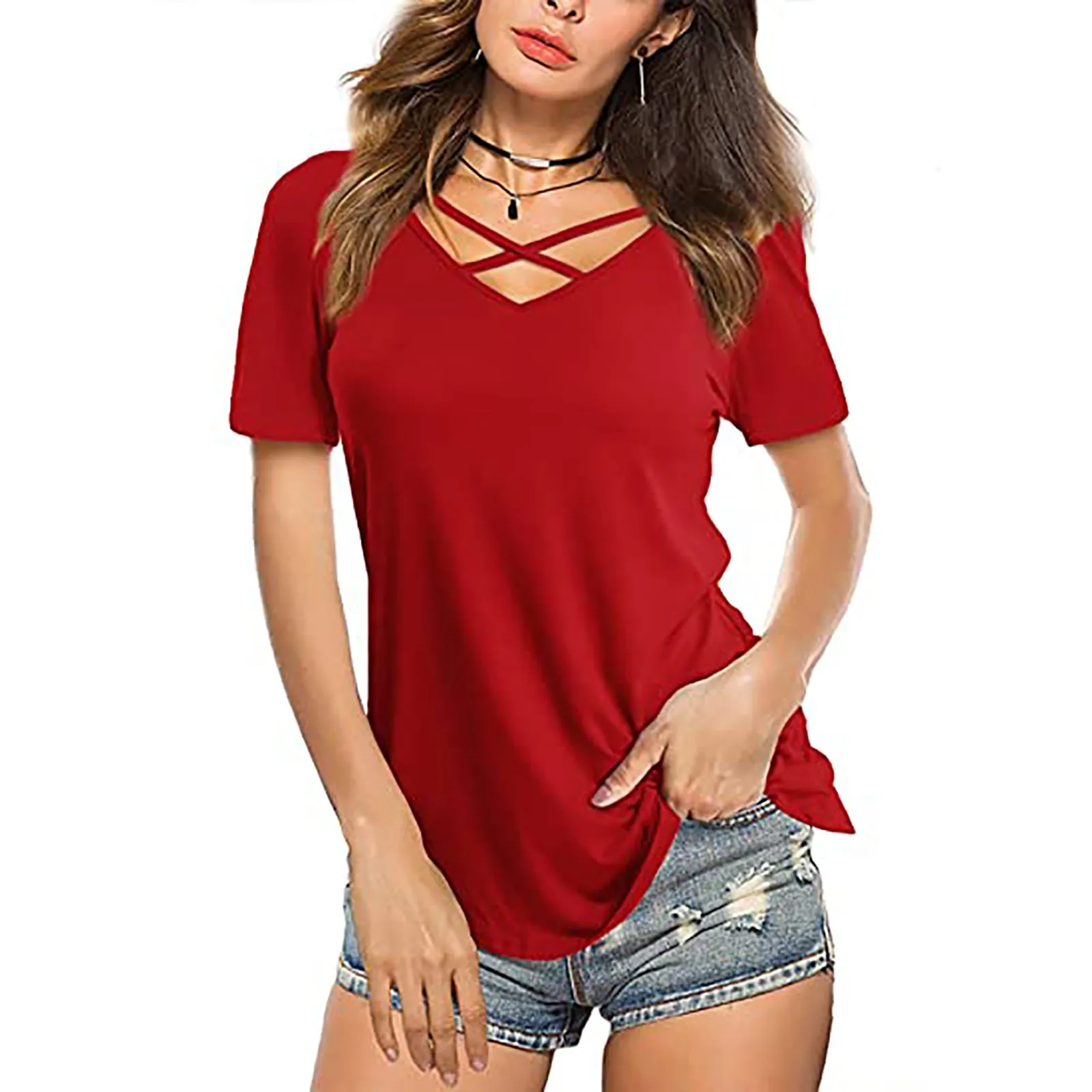 SS V-NECK SHIRT