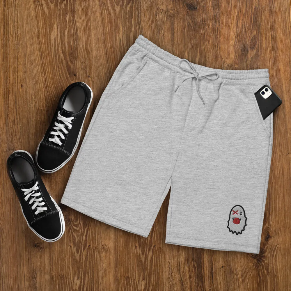 Stash Me - Ghost fleece shorts