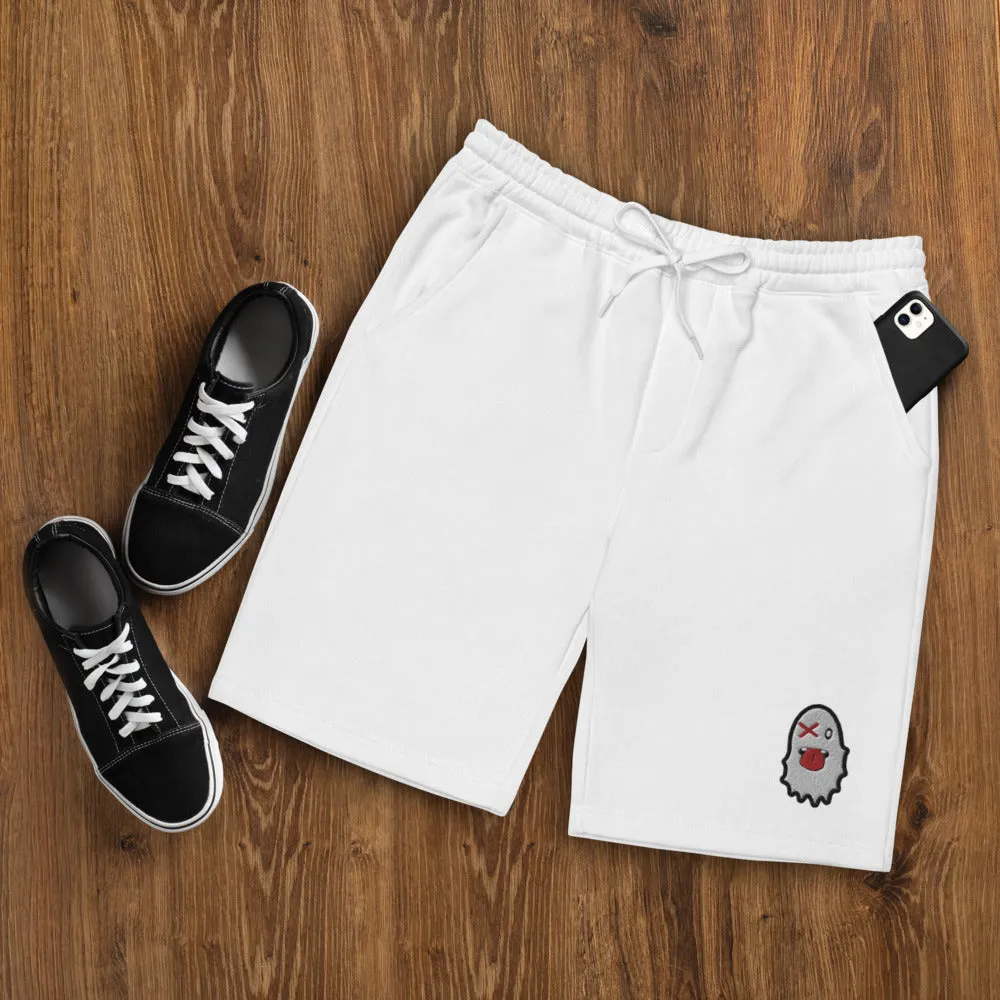 Stash Me - Ghost fleece shorts