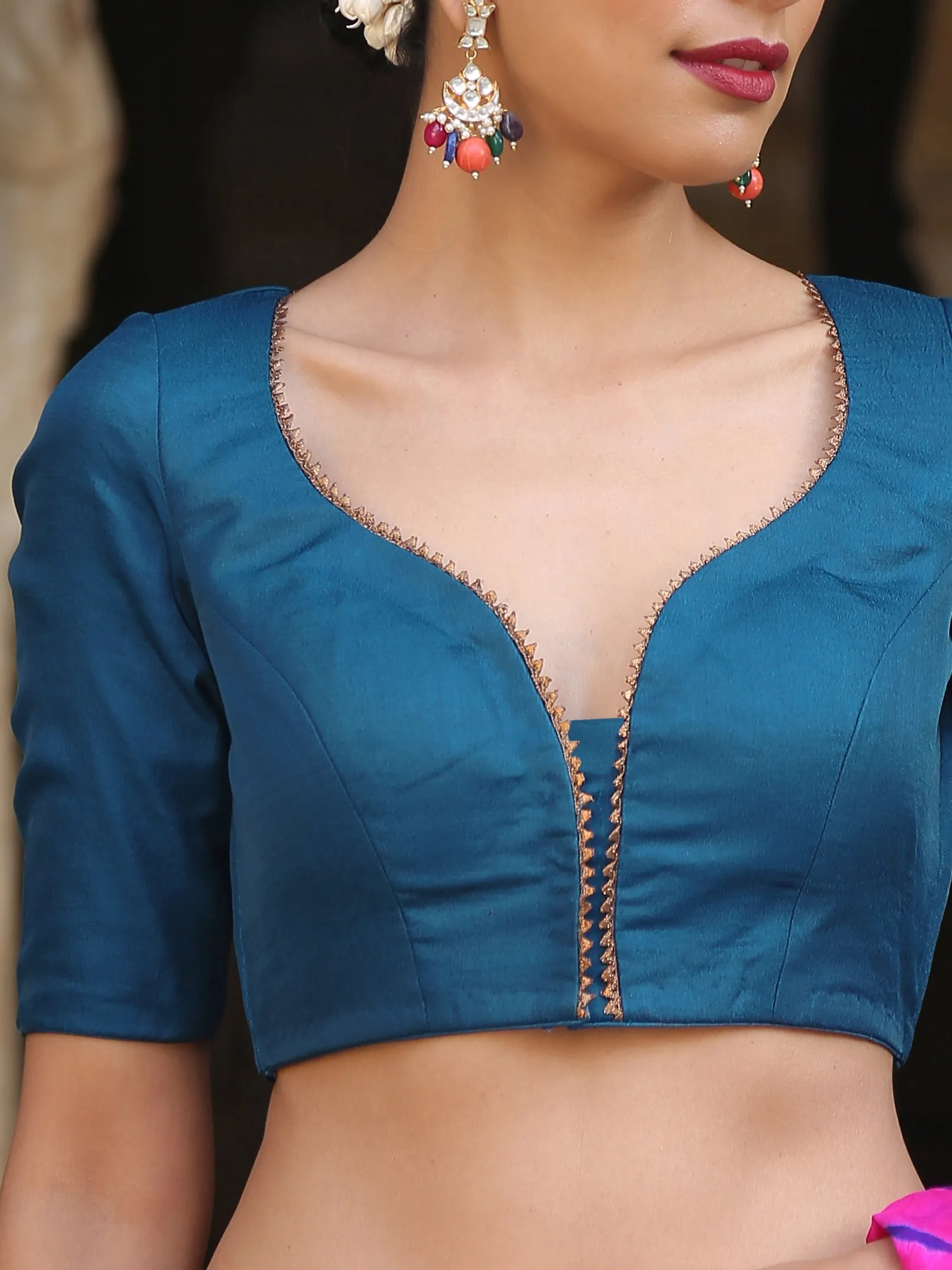 Sweet Heart Plunge Blouse