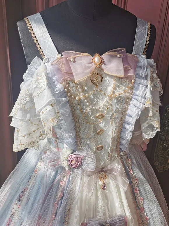 Sweet Lolita Dress Polyester Sleeveless Lolita Wedding Dress Lolita Dress