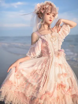 Sweet Lolita Dress Polyester Sleeveless Lolita Wedding Dress Lolita Dress