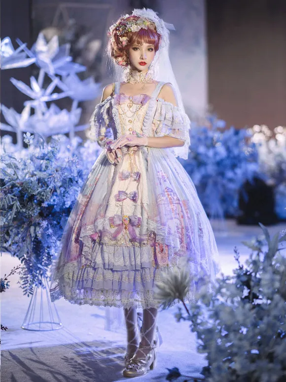 Sweet Lolita Dress Polyester Sleeveless Lolita Wedding Dress Lolita Dress