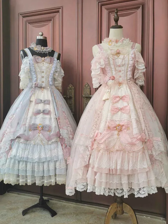Sweet Lolita Dress Polyester Sleeveless Lolita Wedding Dress Lolita Dress
