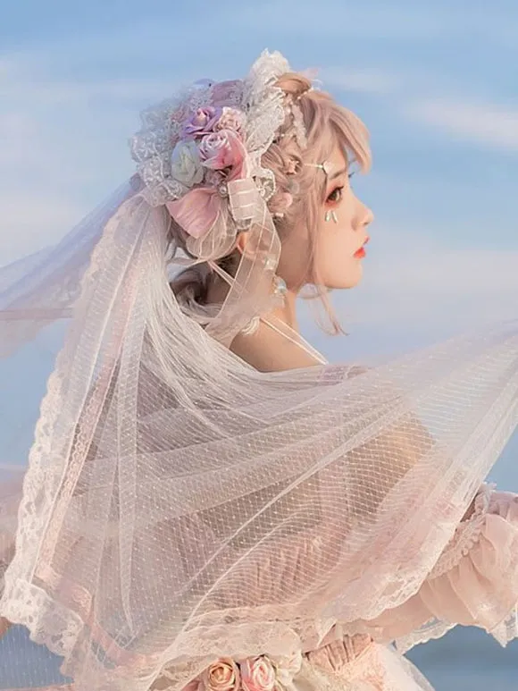 Sweet Lolita Dress Polyester Sleeveless Lolita Wedding Dress Lolita Dress