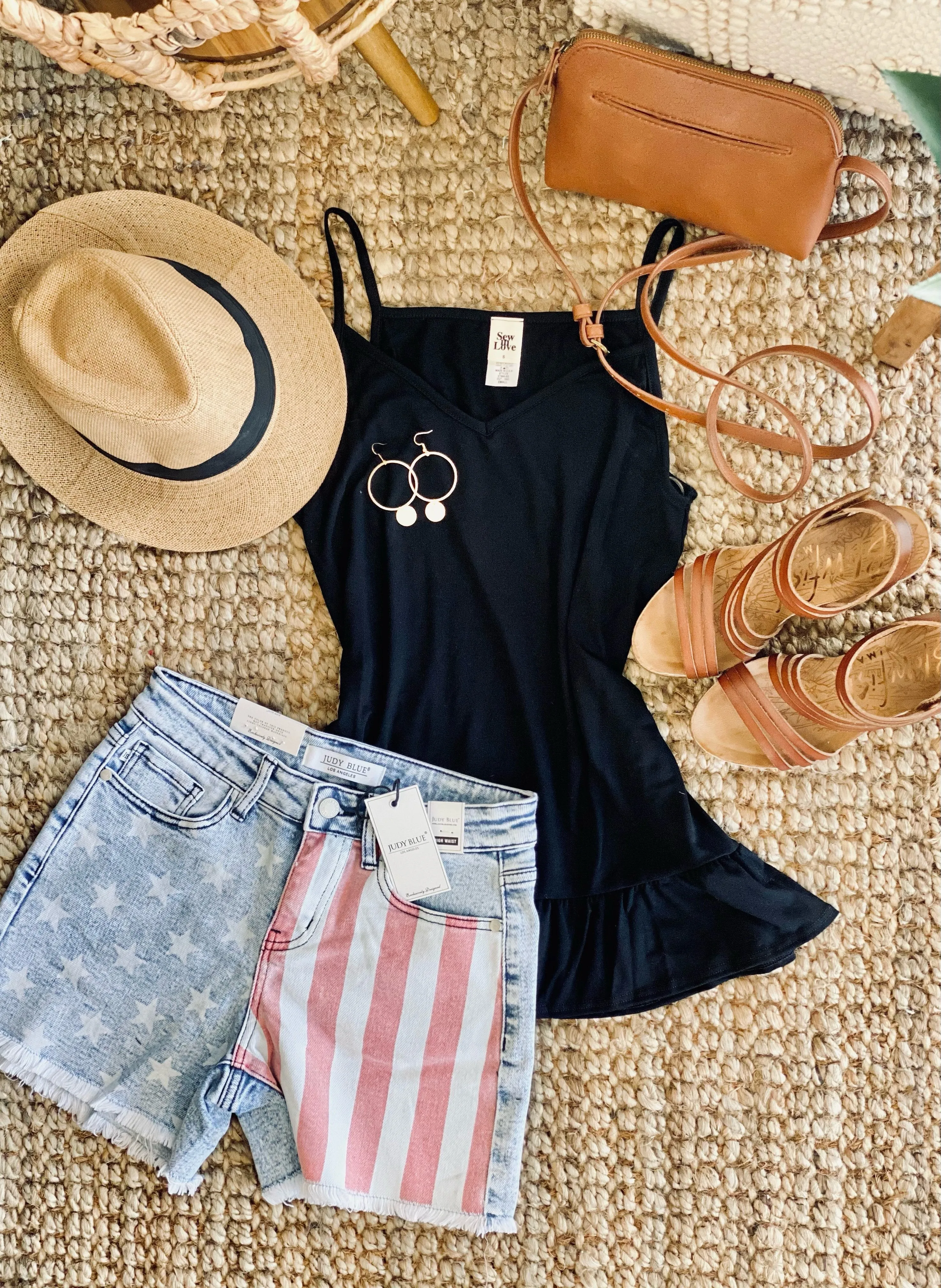 Take Me Away Black Tank Top
