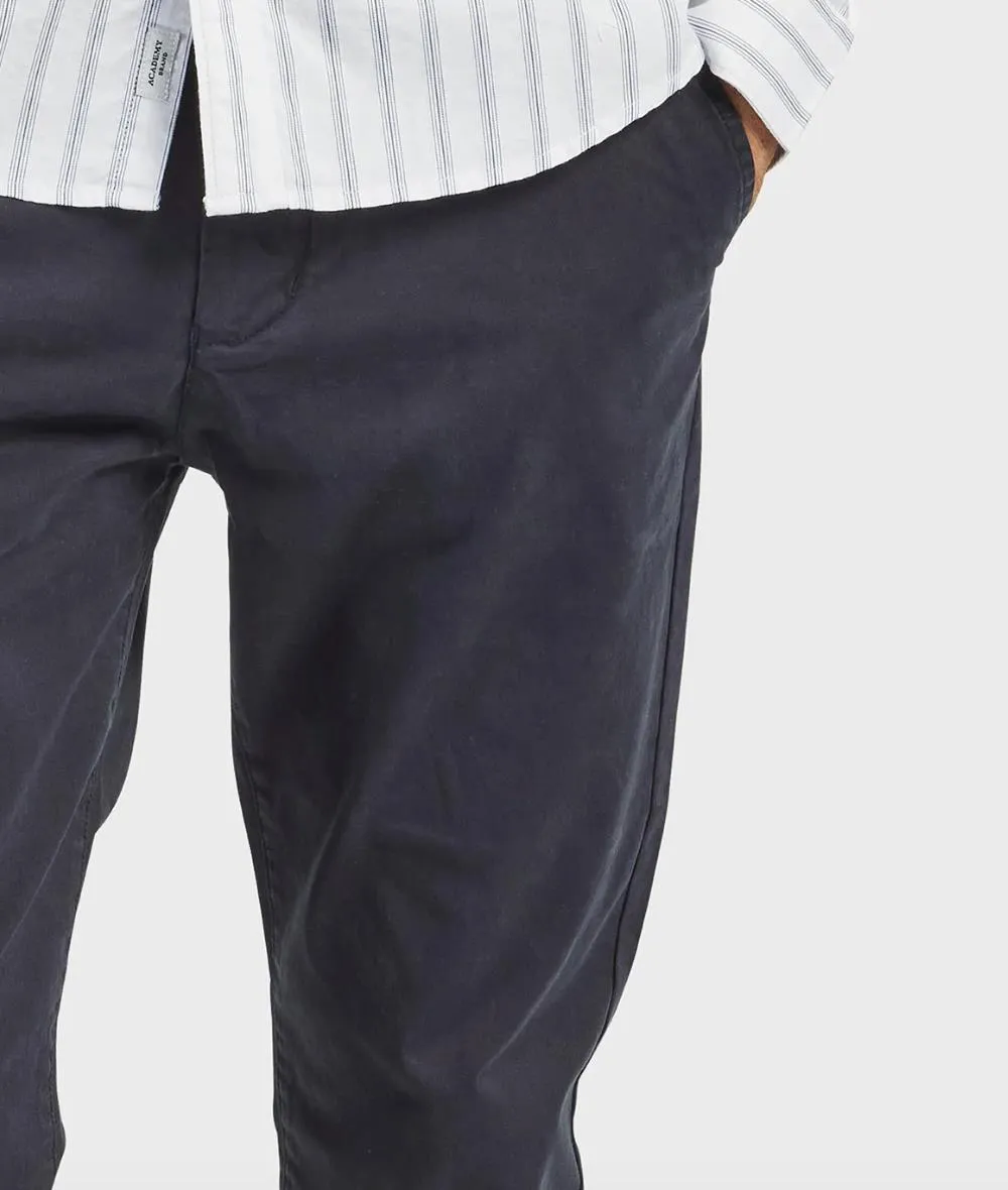The Academy Brand Mens Navy Cooper Slim Chino Pants Size 38 (New)