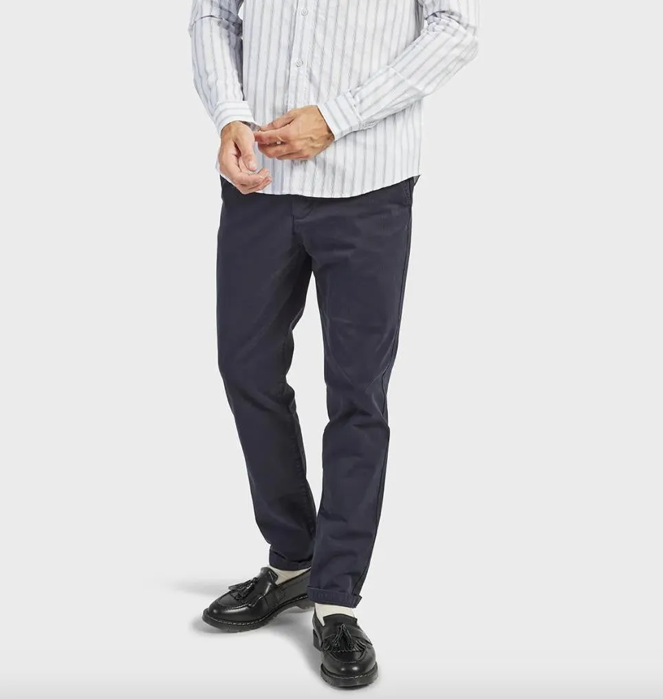 The Academy Brand Mens Navy Cooper Slim Chino Pants Size 38 (New)