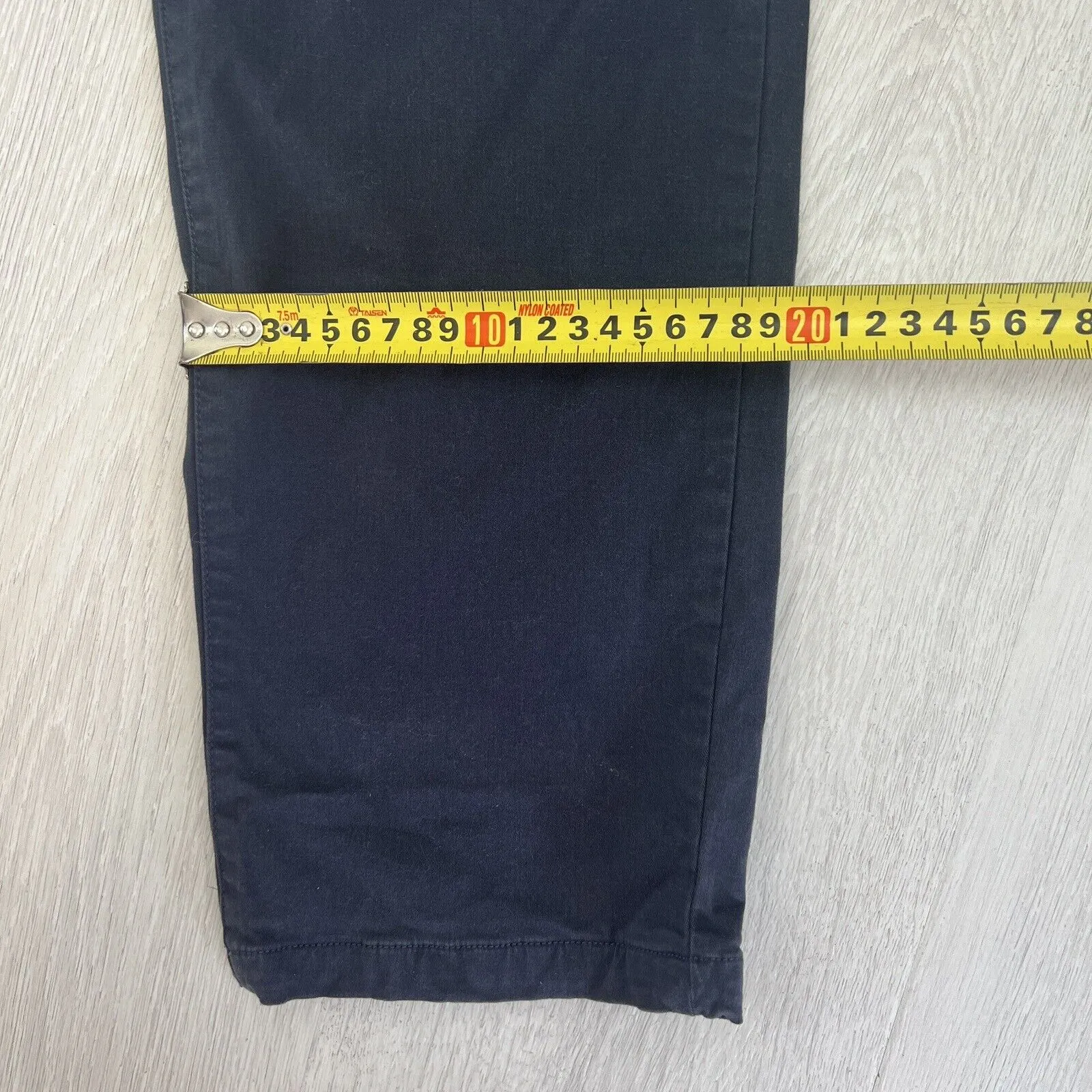 The Academy Brand Mens Navy Cooper Slim Chino Pants Size 38 (New)