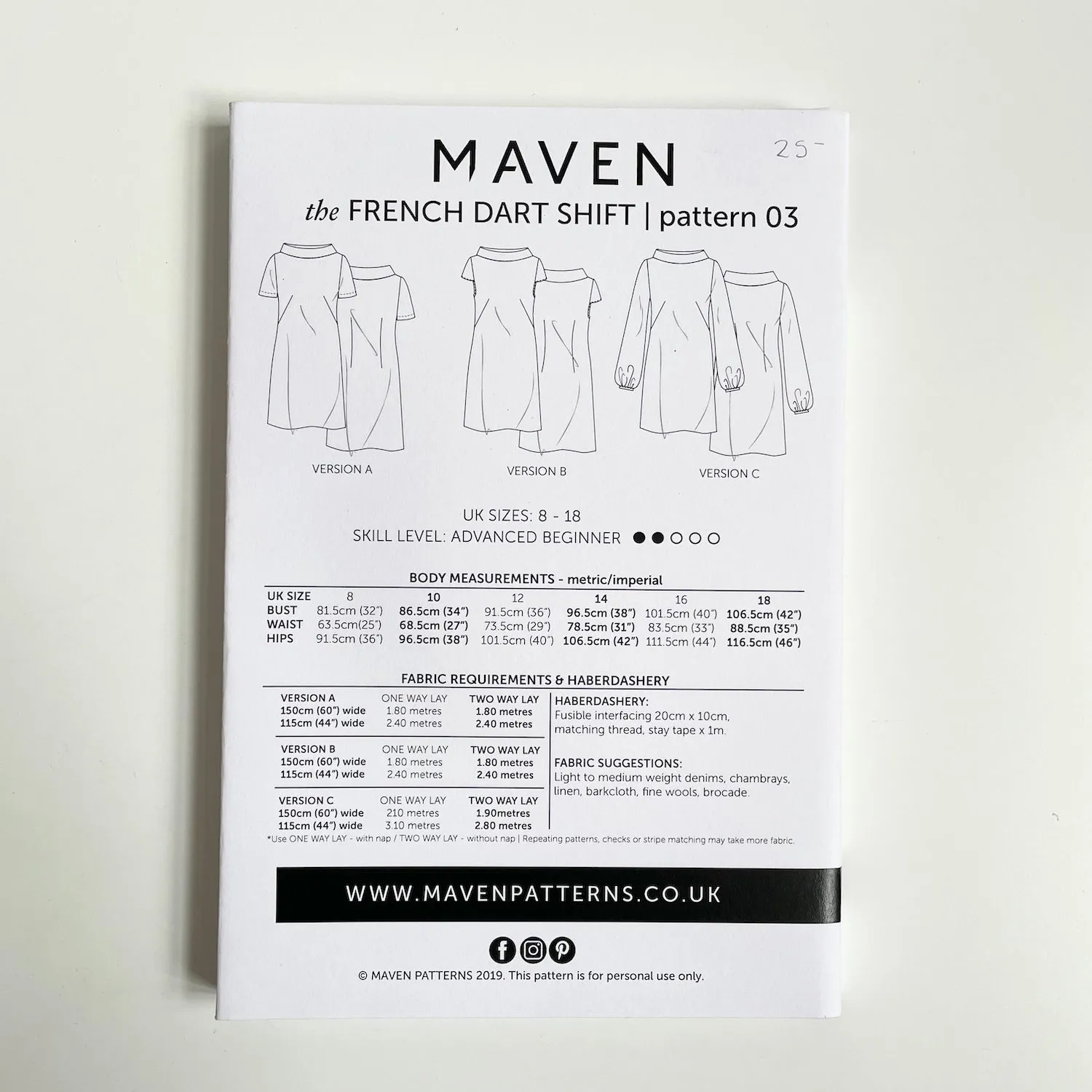 The French Dart Shift by Maven