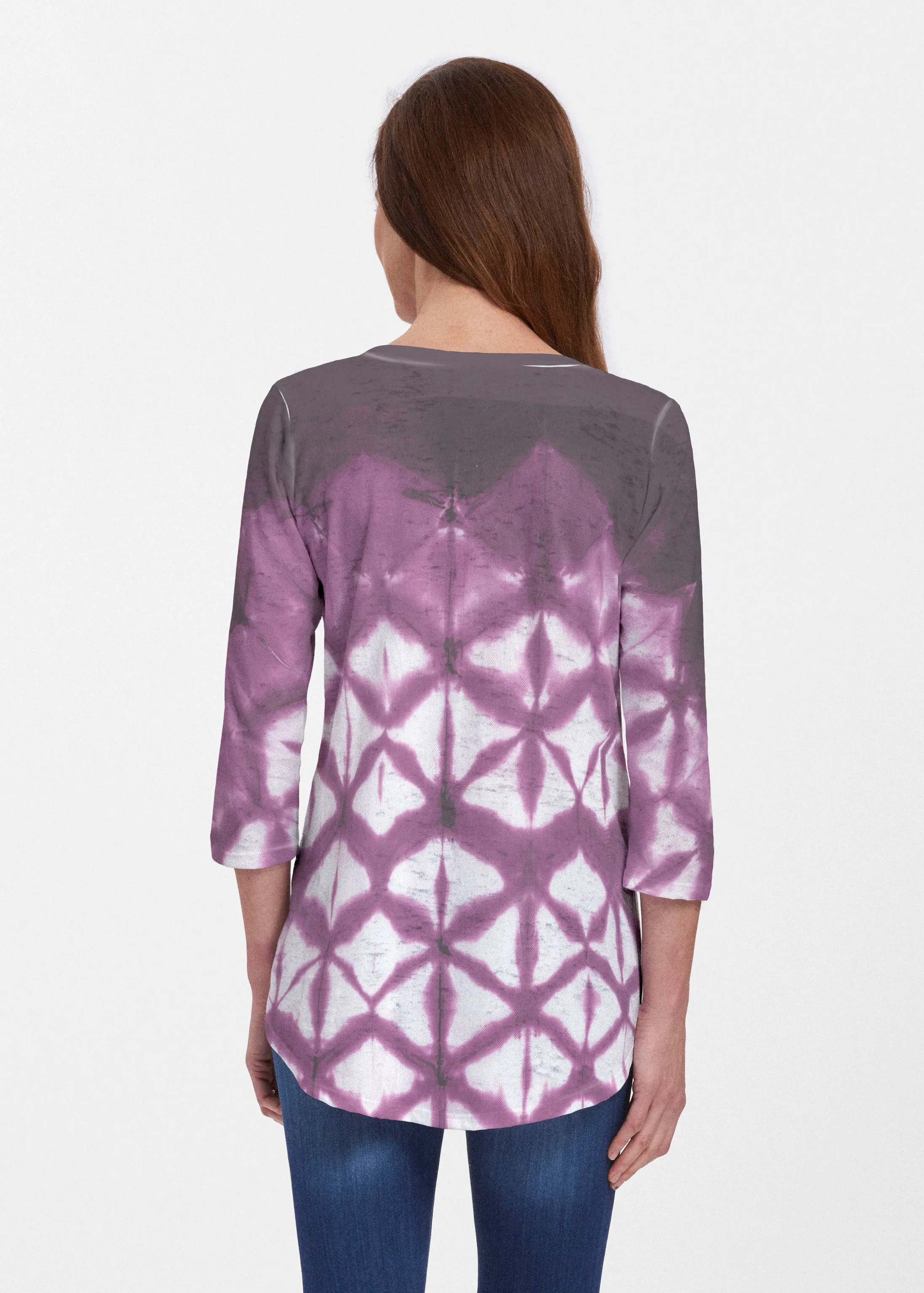 Tie Dye Web (14228) ~ Signature V-neck Flowy Tunic