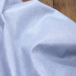 Tissu Jean - Bleu clair irisé Argent (Vendu x10cm)