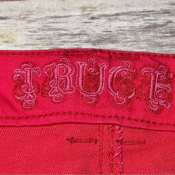 Truce Jeans Size 11 (Juniors) Reddish Pink Denim Jean Shorts