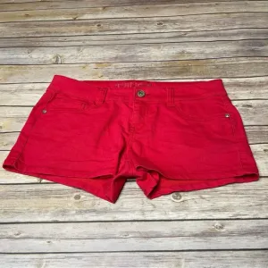 Truce Jeans Size 11 (Juniors) Reddish Pink Denim Jean Shorts