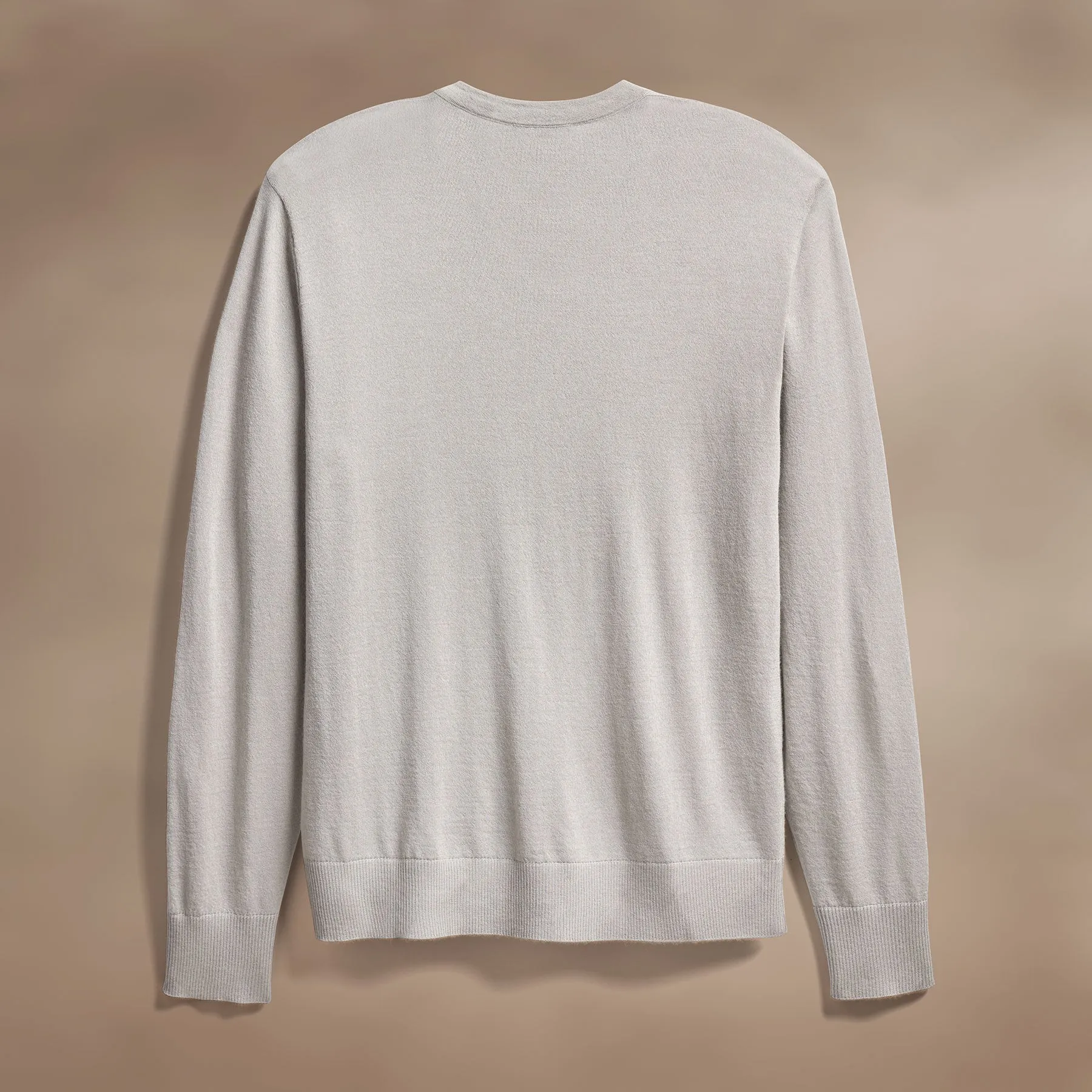 Ultrafine Cashmere V Neck Sweater - Concrete