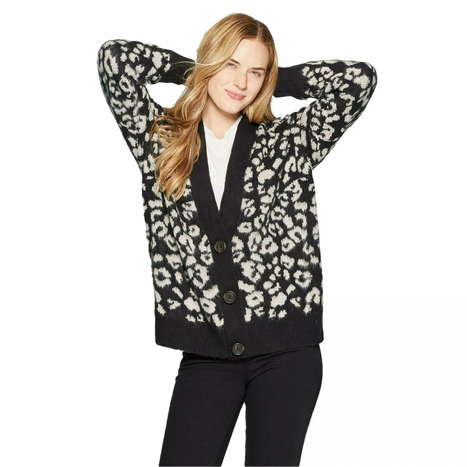 Universal Thread Women's Long Sleeve V-Neck Cardigan