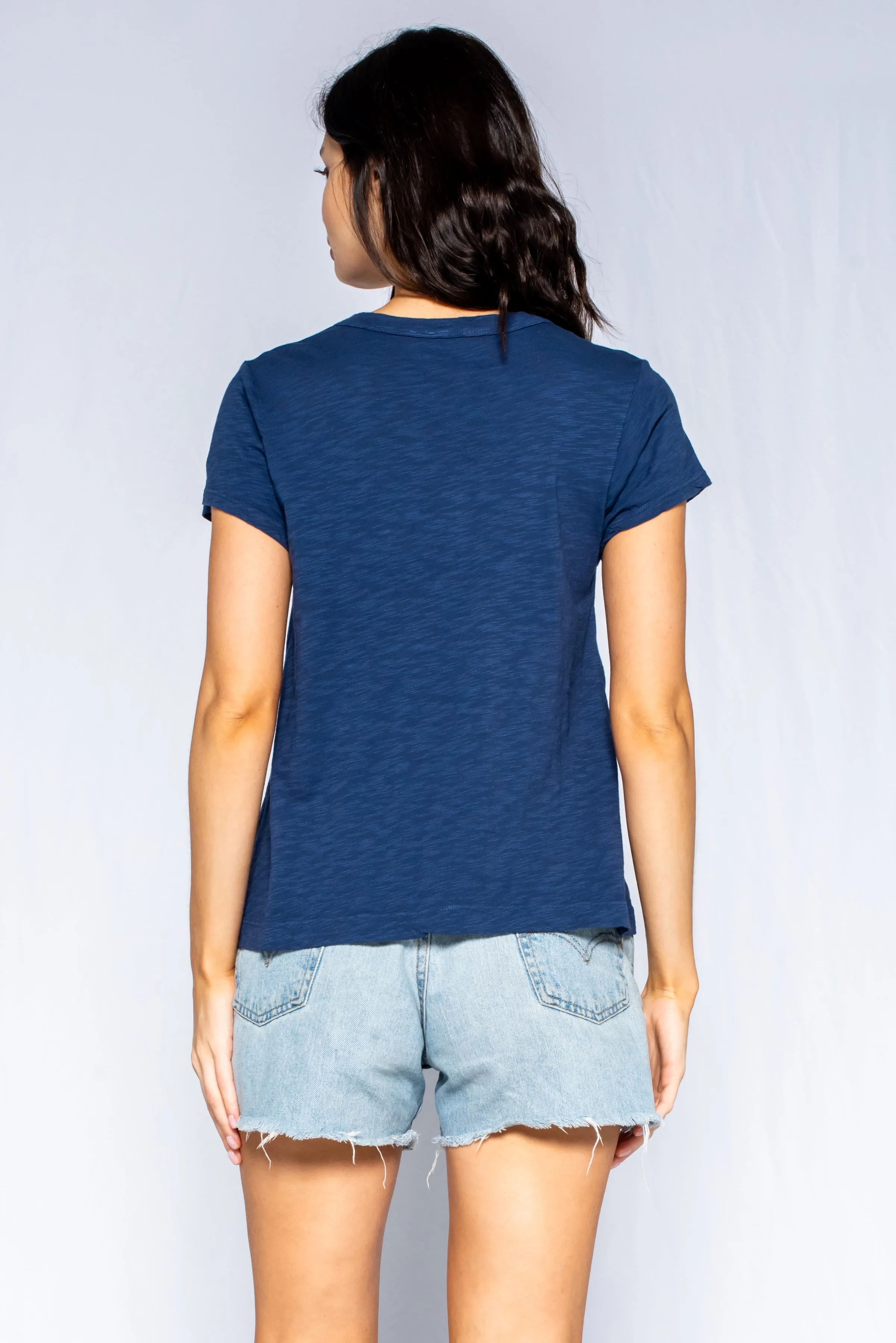 V-Neck Short Sleeve Baby- Baby Fit Tee
