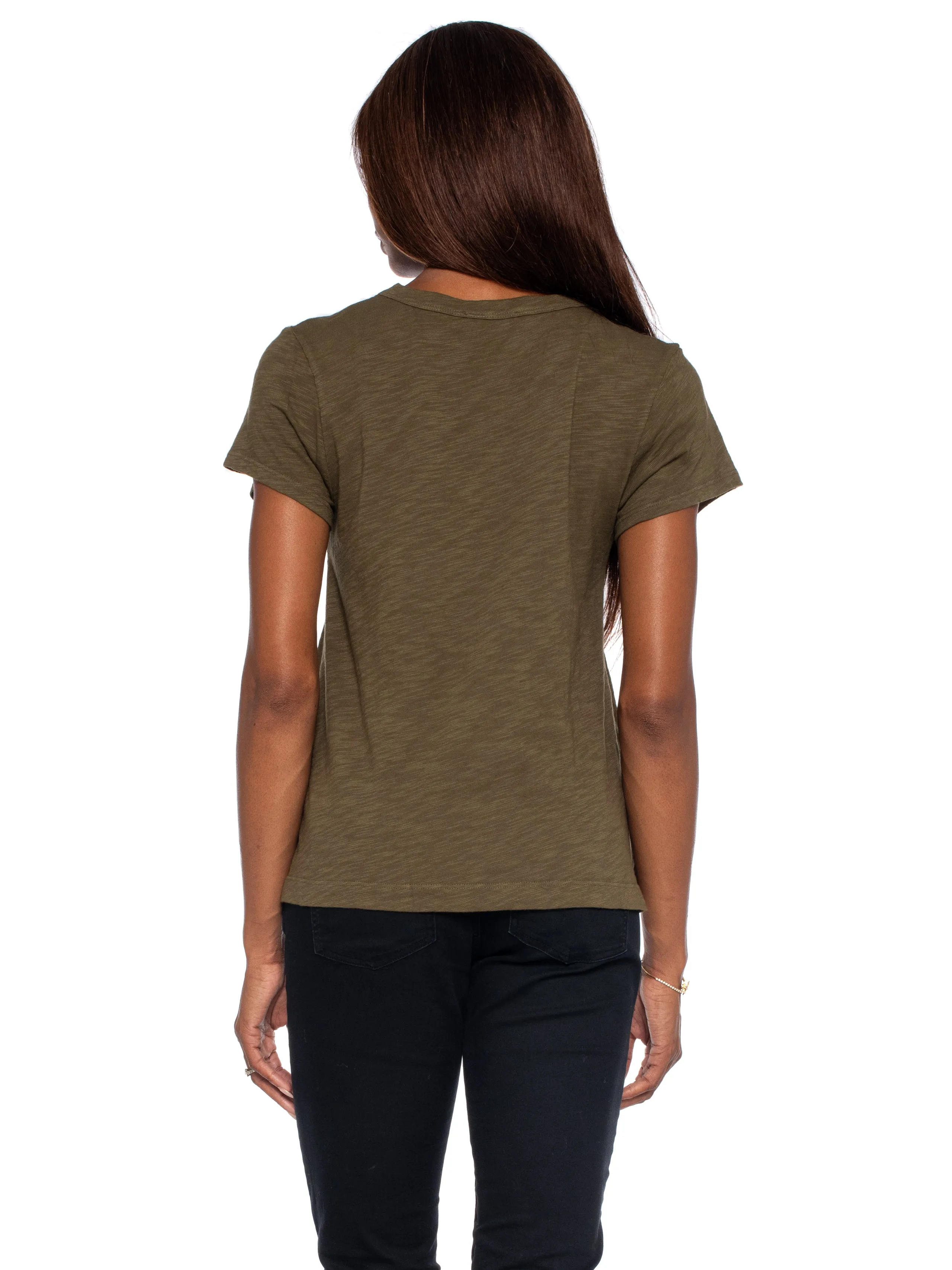 V-Neck Short Sleeve Baby- Baby Fit Tee