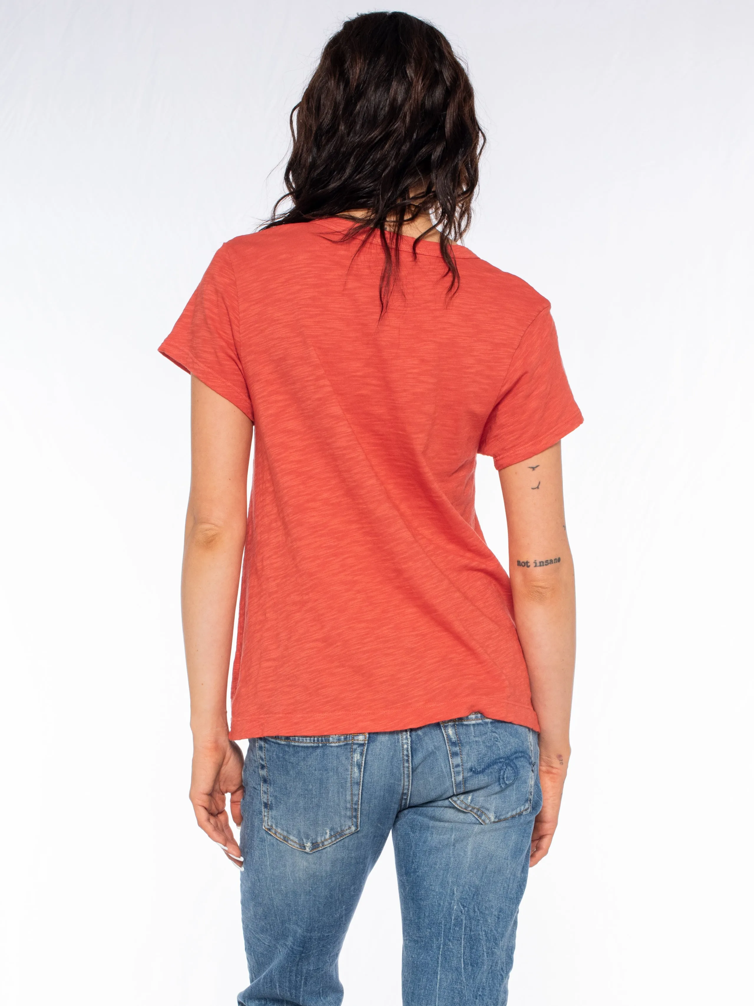 V-Neck Short Sleeve Baby- Baby Fit Tee