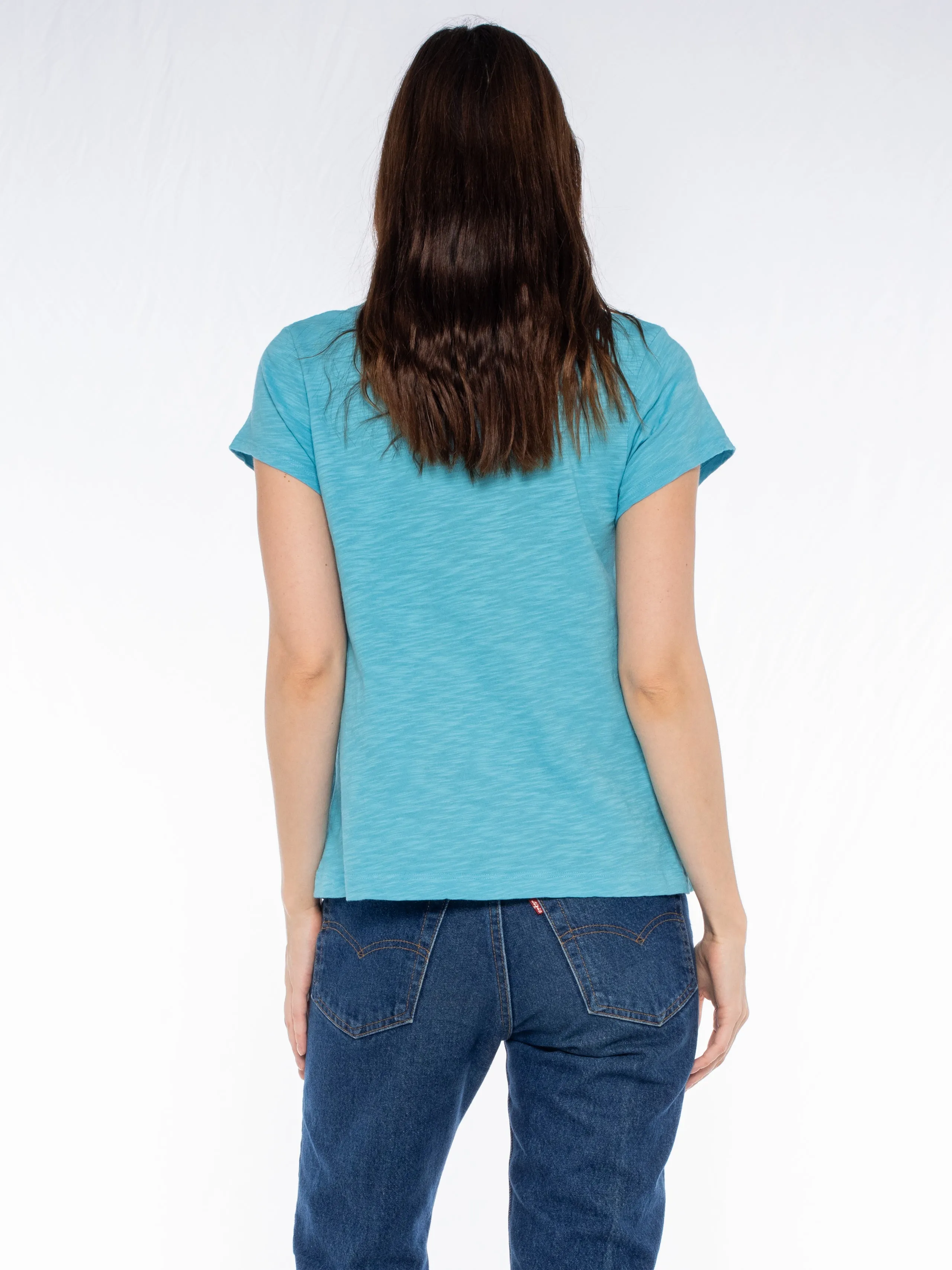 V-Neck Short Sleeve Baby- Baby Fit Tee