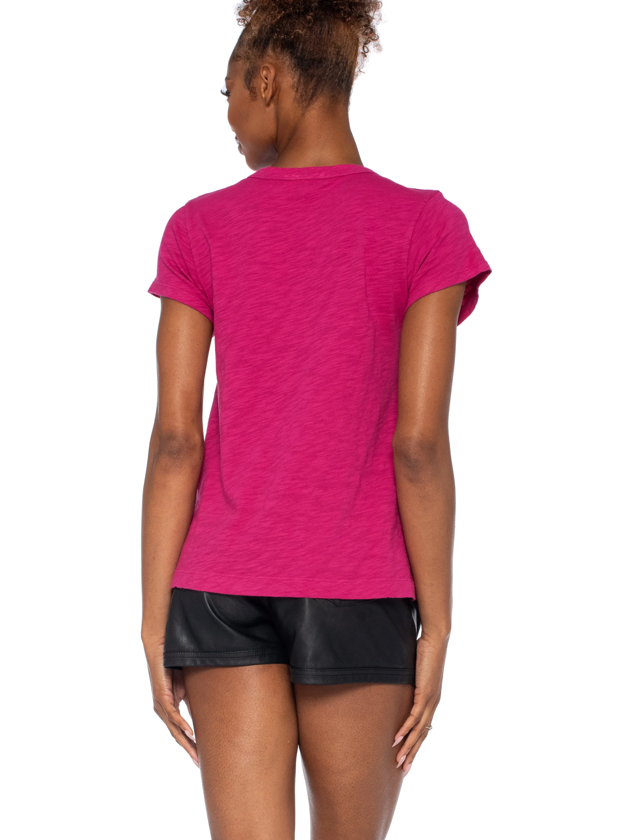 V-Neck Short Sleeve Baby- Baby Fit Tee