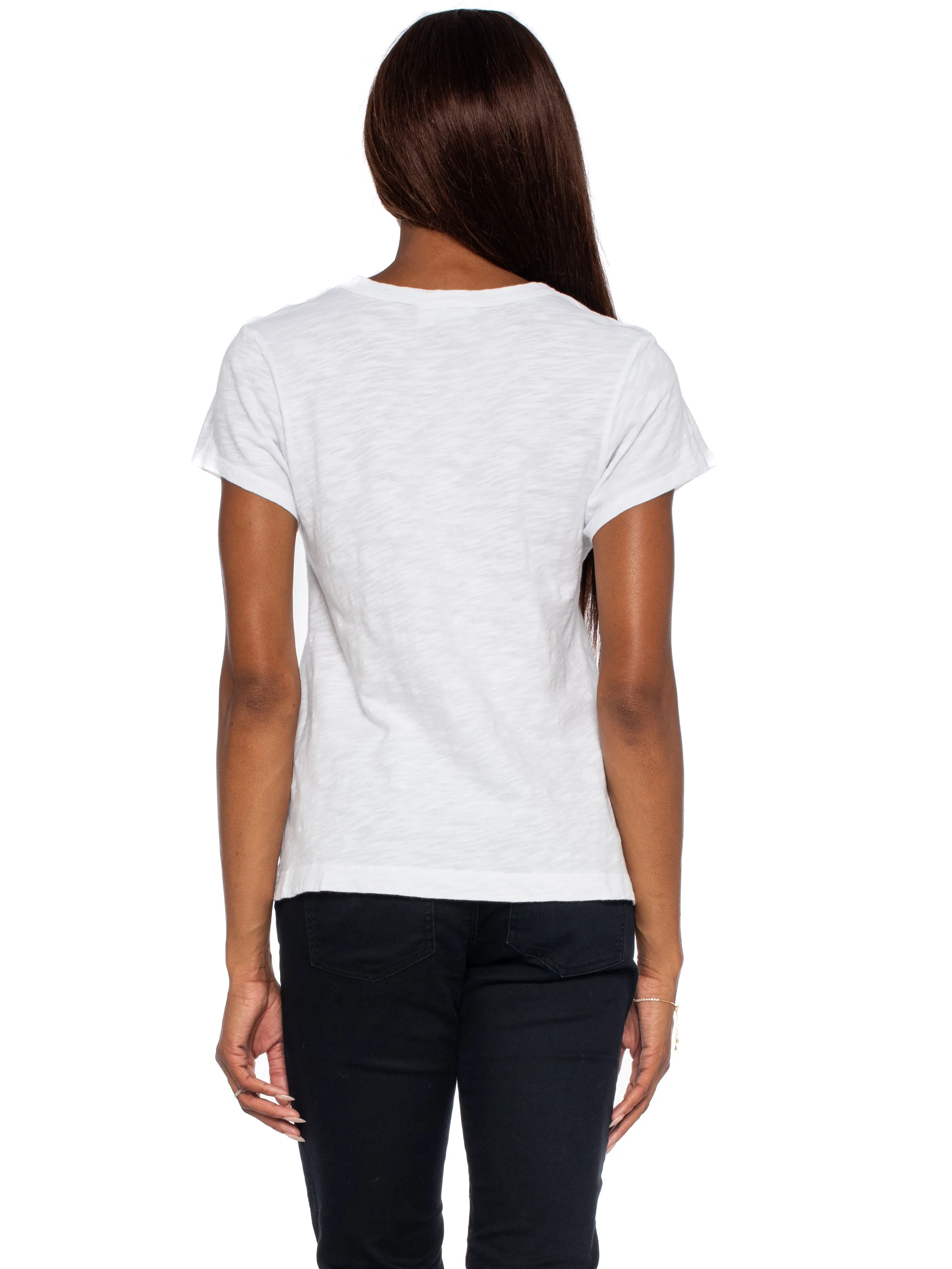 V-Neck Short Sleeve Baby- Baby Fit Tee
