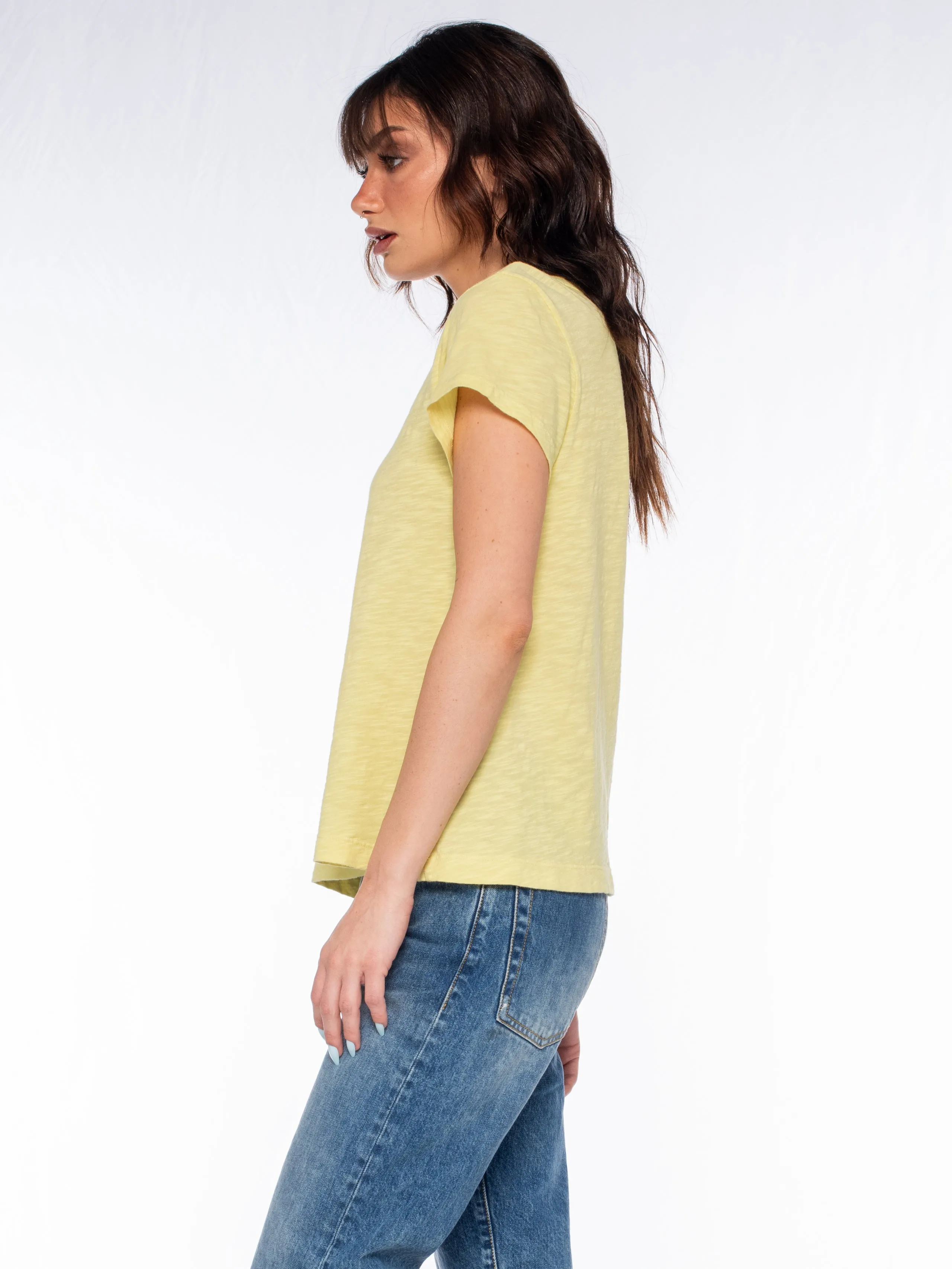 V-Neck Short Sleeve Baby- Baby Fit Tee