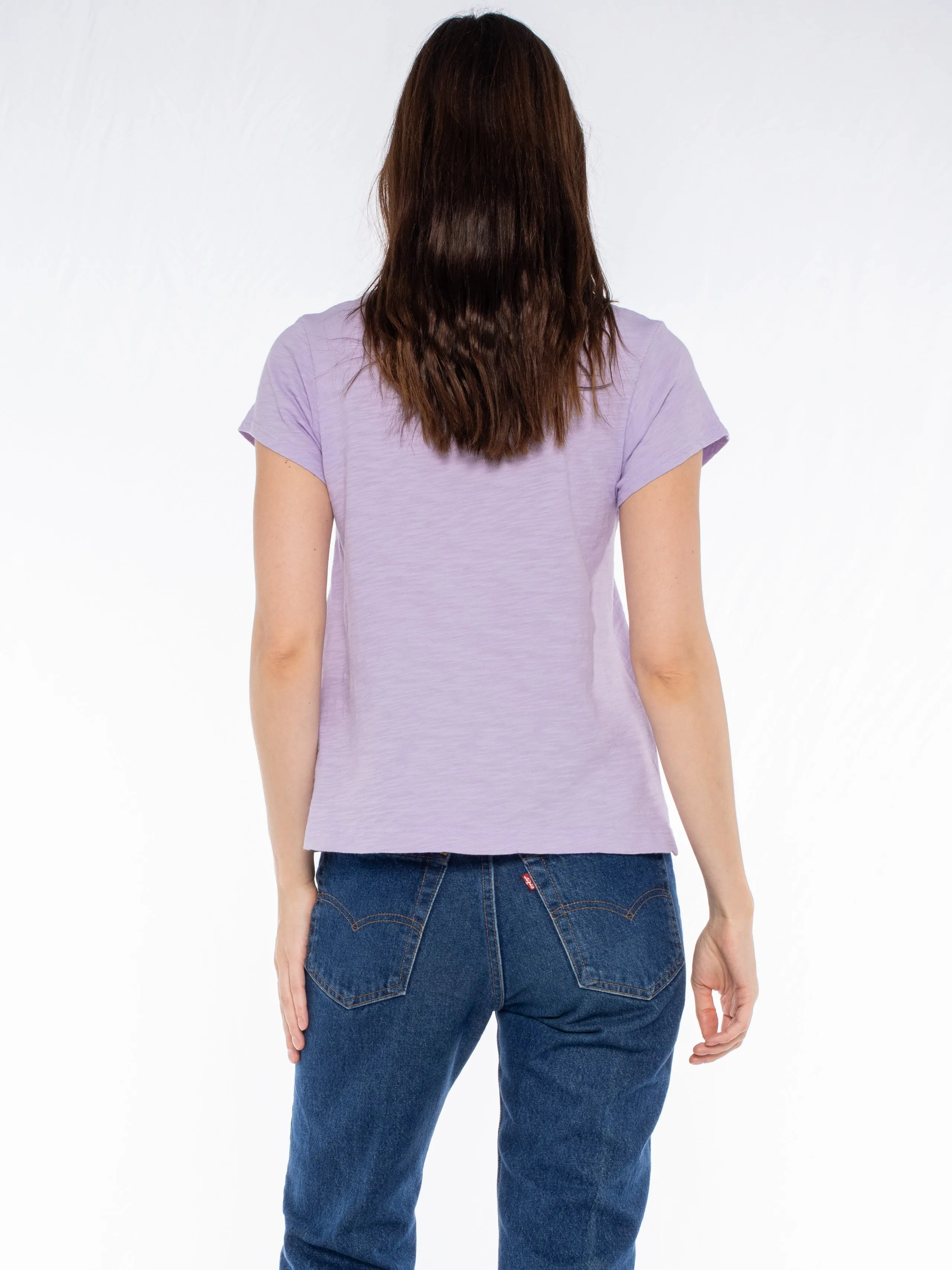 V-Neck Short Sleeve Baby- Baby Fit Tee