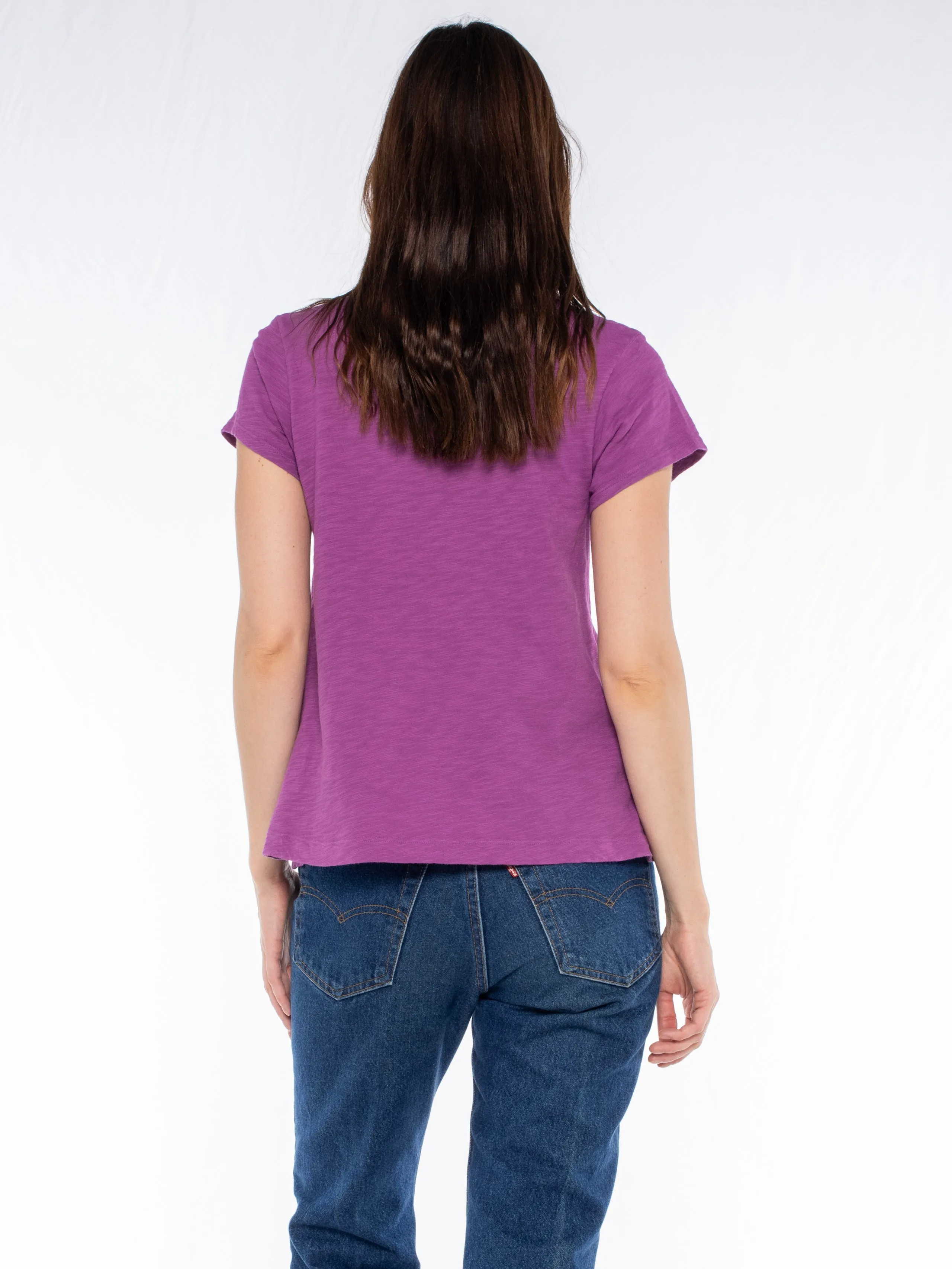 V-Neck Short Sleeve Baby- Baby Fit Tee