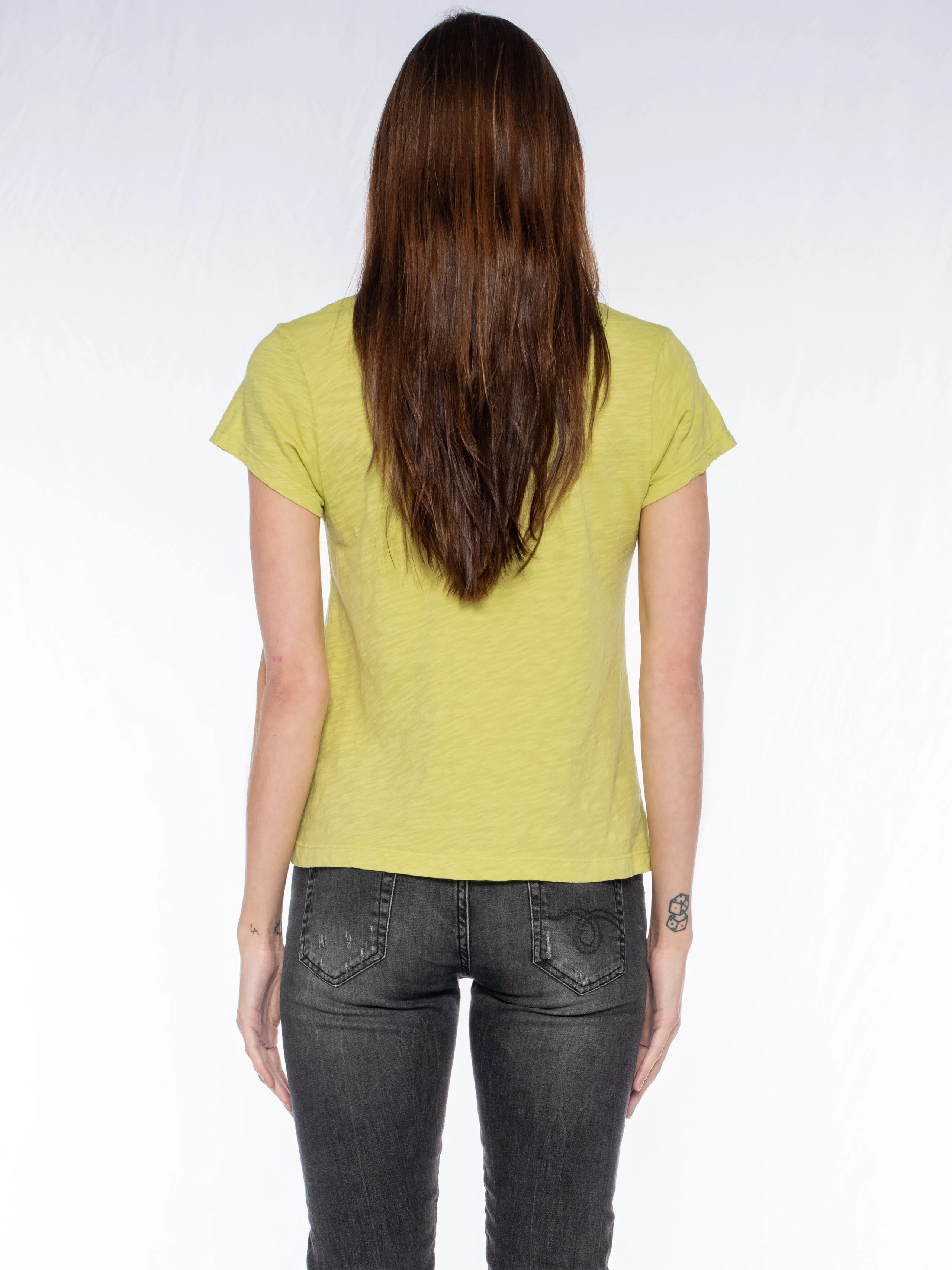 V-Neck Short Sleeve Baby- Baby Fit Tee