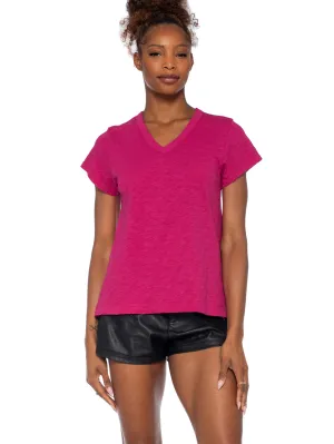 V-Neck Short Sleeve Baby- Baby Fit Tee