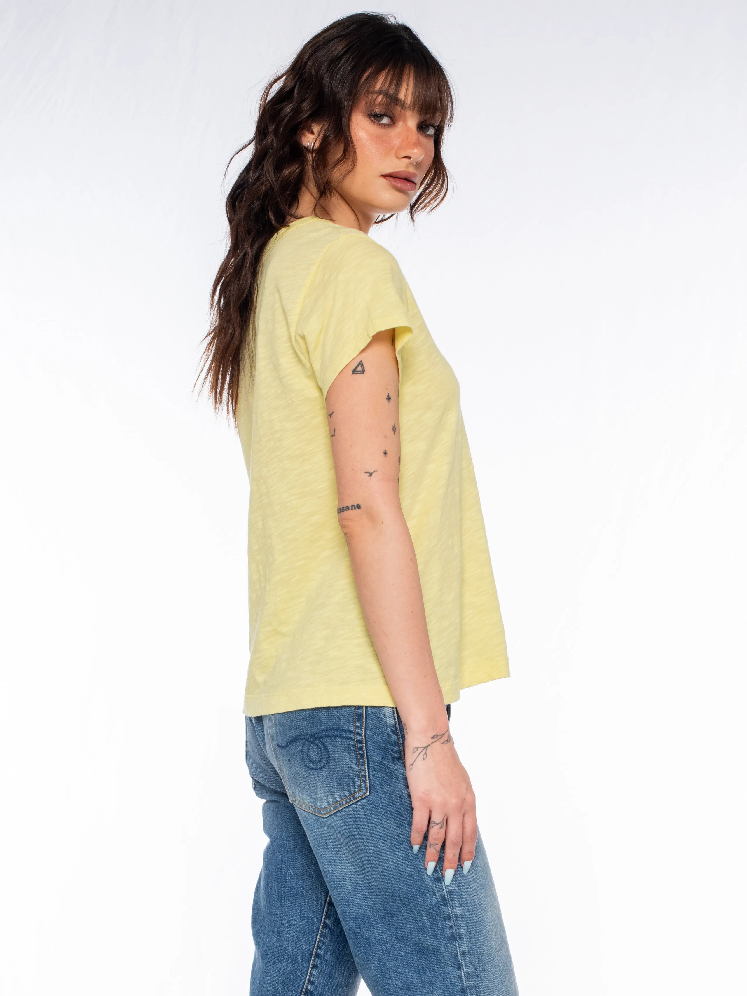 V-Neck Short Sleeve Baby- Baby Fit Tee
