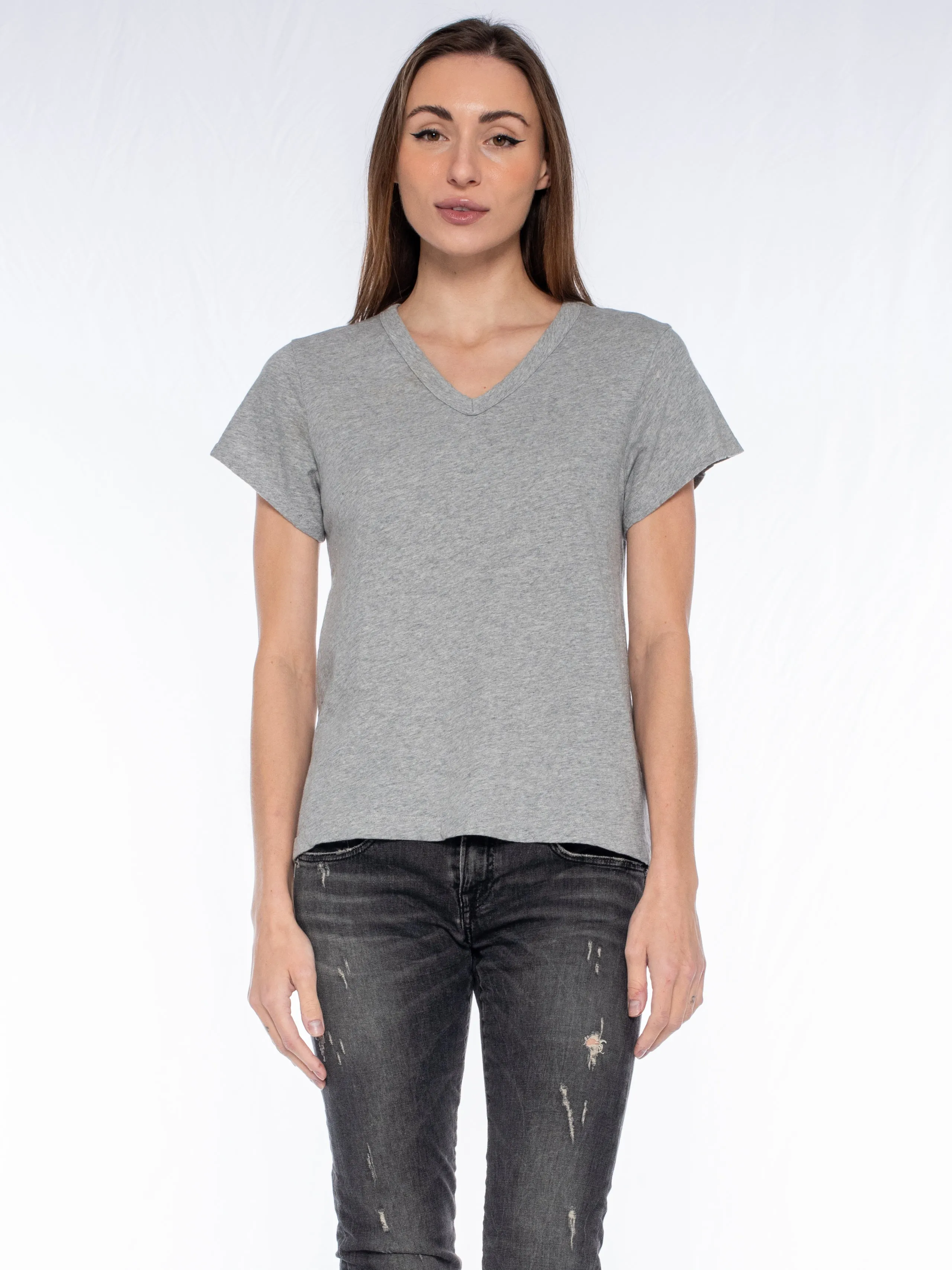 V-Neck Short Sleeve Baby- Baby Fit Tee