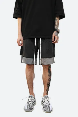 VELOUR DOUBLE STITCHED SHORTS