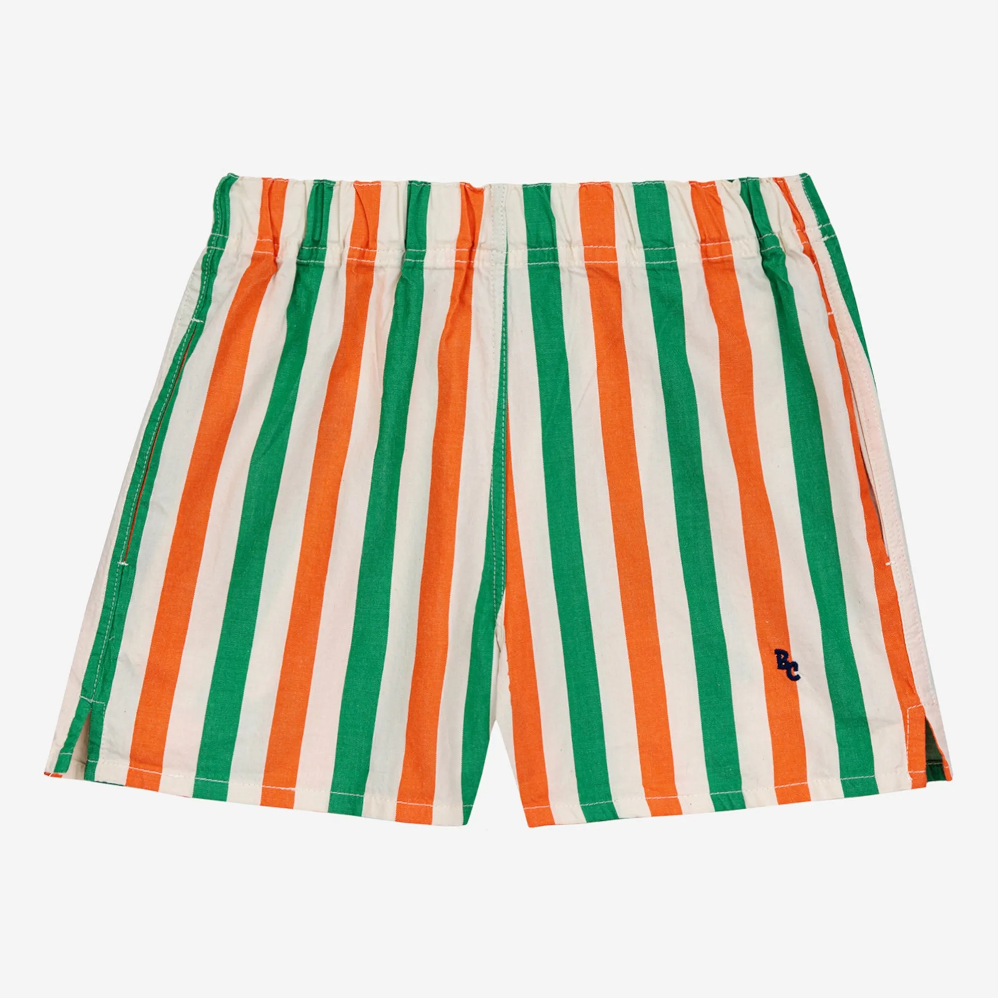 Vertical Stripes Woven Shorts by Bobo Choses