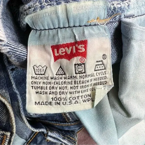 Vintage Levi’s Acid Wash Denim Cut Off Short | Made in America