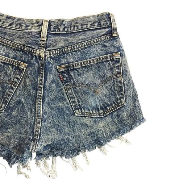 Vintage Levi’s Acid Wash Denim Cut Off Short | Made in America