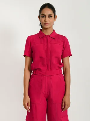 Viva Magenta Crop Top