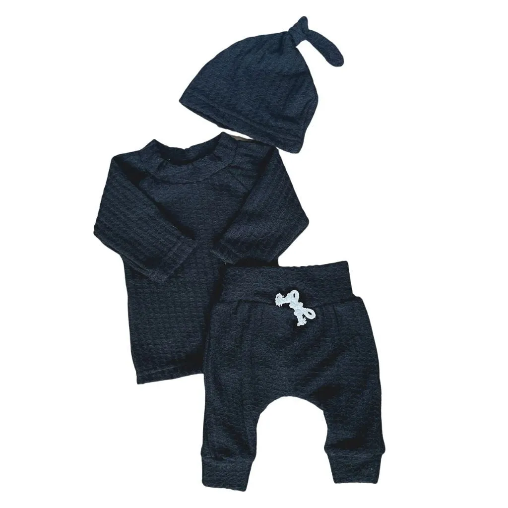 Waffle Knit Lounge Set