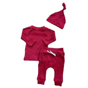 Waffle Knit Lounge Set