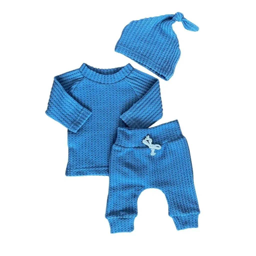 Waffle Knit Lounge Set
