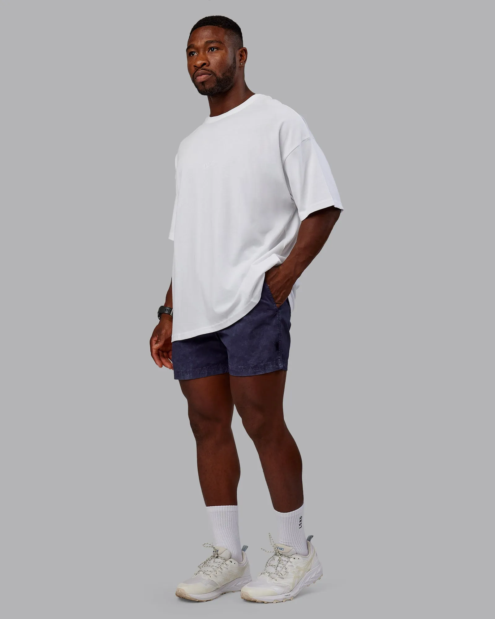 Washed Daily 5" Shorts - Midnight Blue